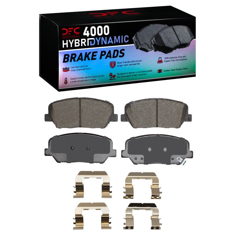 DFC 10 - 16 Hyundai Genesis Coupe Front 4000 HybriDynamic Brake Pads and Hardware Kit - BLOX Racing
