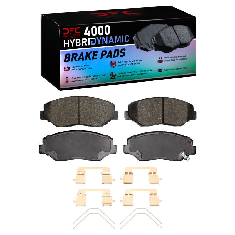 DFC 12 - 15 Honda Civic Front 4000 HybriDynamic Brake Pads and Hardware Kit - BLOX Racing