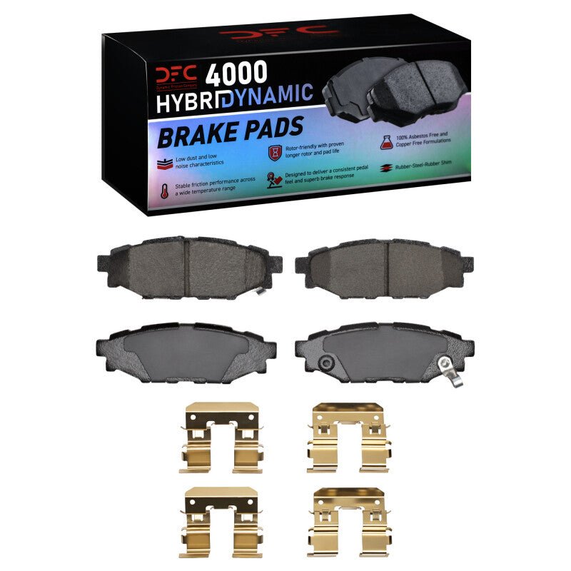 DFC 12 - 21 Subaru WRX Rear 4000 HybriDynamic Brake Pads and Hardware Kit - BLOX Racing