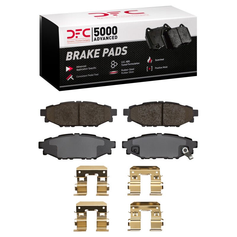DFC 12 - 21 Subaru WRX Rear 5000 Advanced Ceramic Brake Pads and Hardware Kit - BLOX Racing