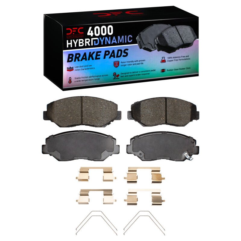 DFC 13 - 21 Honda Civic Front 4000 HybriDynamic Brake Pads and Hardware Kit - BLOX Racing