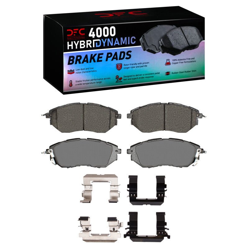 DFC 15 - 21 Subaru WRX Front 4000 HybriDynamic Brake Pads and Hardware Kit - BLOX Racing