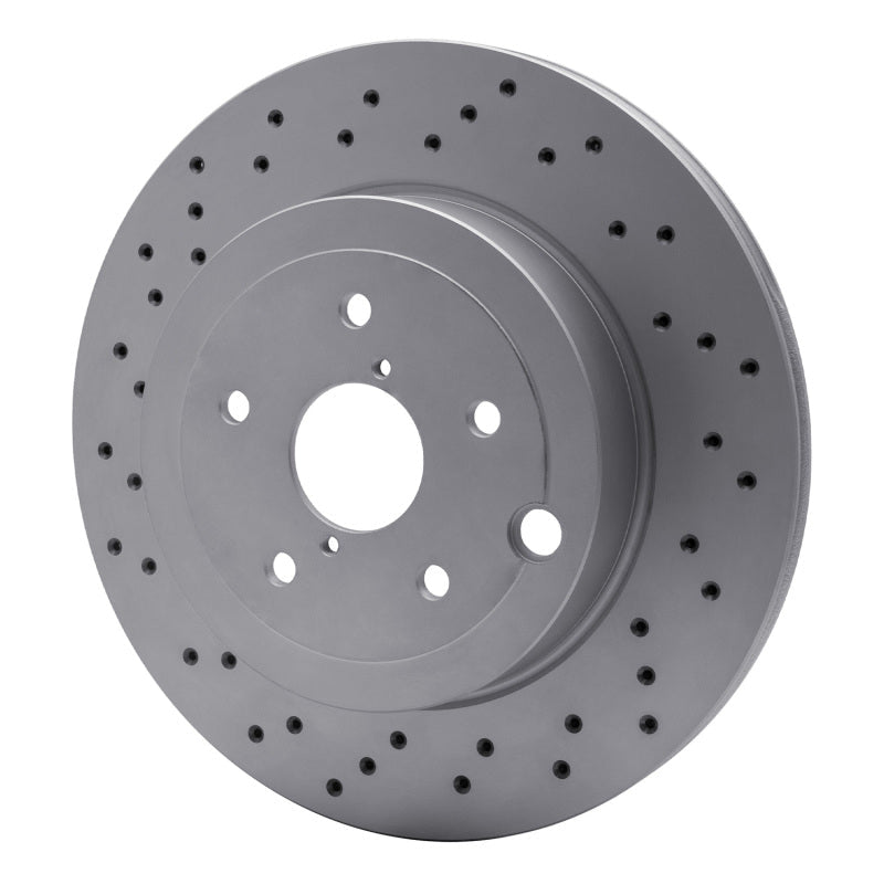 DFC 18 - 21 Subaru WRX STI Rear Drilled Hi - Carbon Alloy Geomet Coated Rotor - BLOX Racing