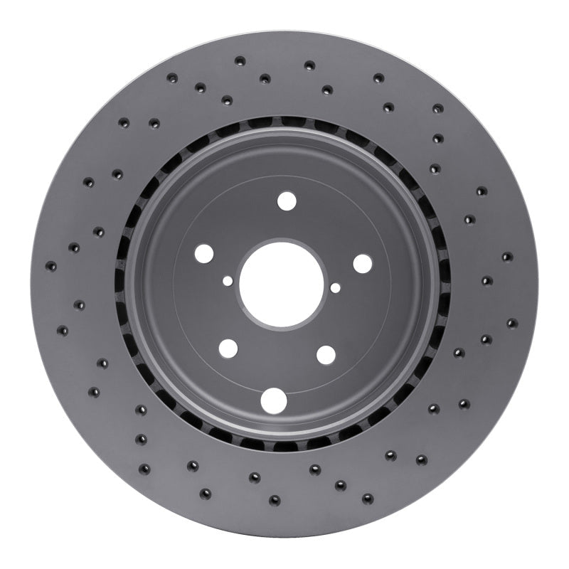 DFC 18 - 21 Subaru WRX STI Rear Drilled Hi - Carbon Alloy Geomet Coated Rotor - BLOX Racing