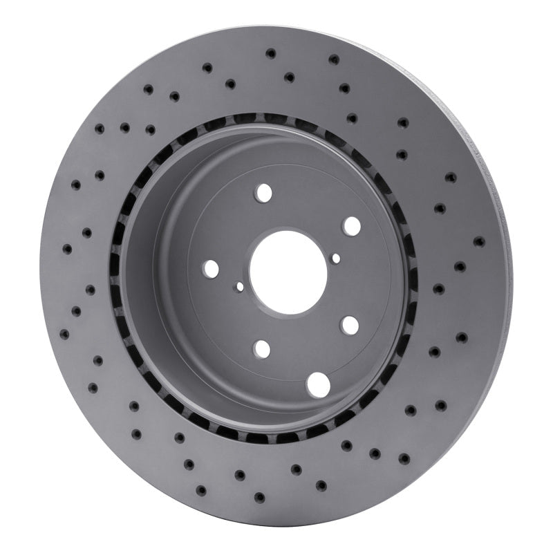 DFC 18 - 21 Subaru WRX STI Rear Drilled Hi - Carbon Alloy Geomet Coated Rotor - BLOX Racing