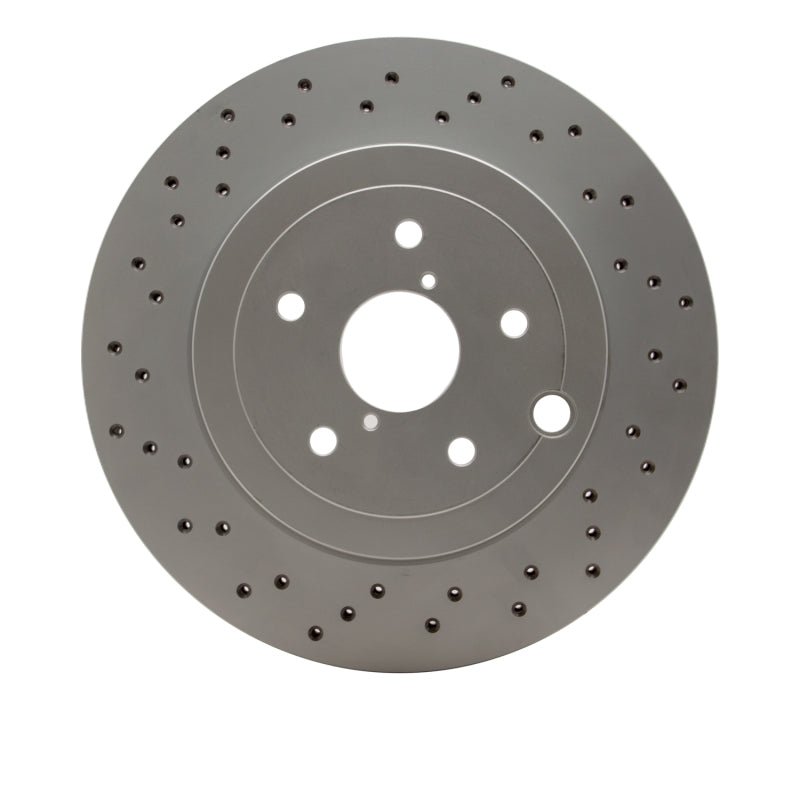 DFC 18 - 21 Subaru WRX STI Rear Drilled Hi - Carbon Alloy Geomet Coated Rotor - BLOX Racing