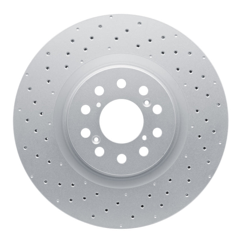 DFC 23 - 26 Honda Civic Hatchback Front Drilled Hi - Carbon Alloy Geomet Coated Rotor - BLOX Racing