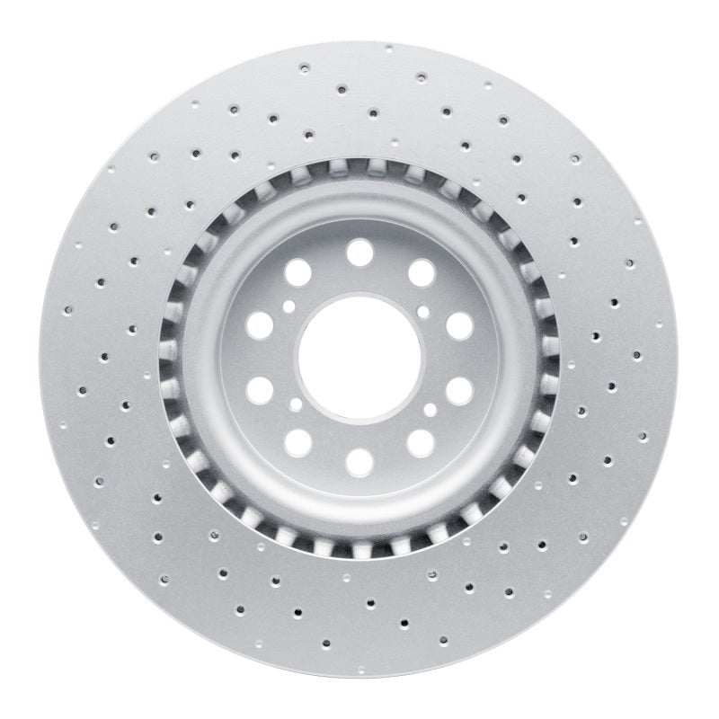DFC 23 - 26 Honda Civic Hatchback Front Drilled Hi - Carbon Alloy Geomet Coated Rotor - BLOX Racing
