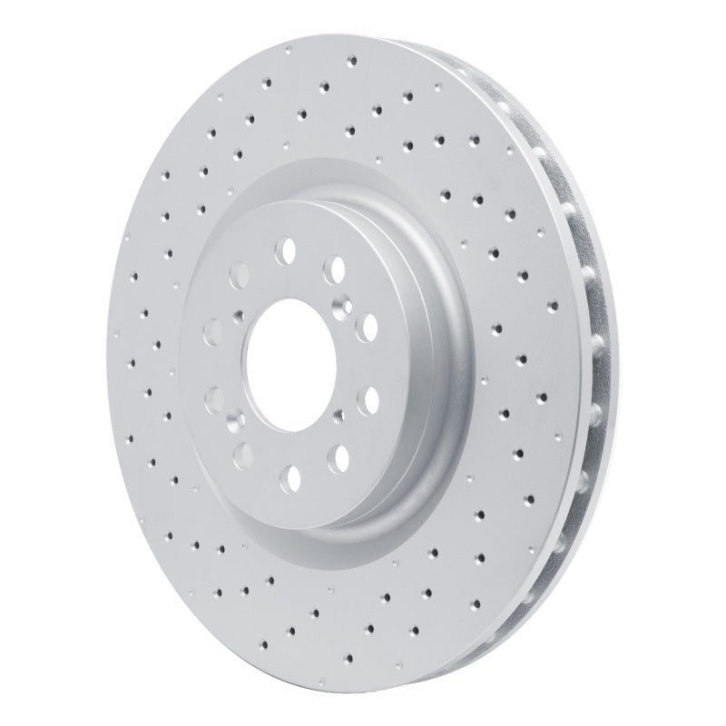 DFC 23 - 26 Honda Civic Hatchback Front Drilled Hi - Carbon Alloy Geomet Coated Rotor - BLOX Racing