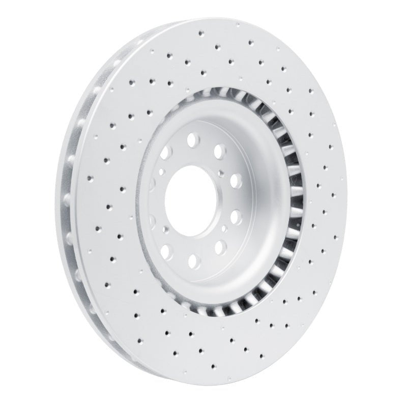 DFC 23 - 26 Honda Civic Hatchback Front Drilled Hi - Carbon Alloy Geomet Coated Rotor - BLOX Racing