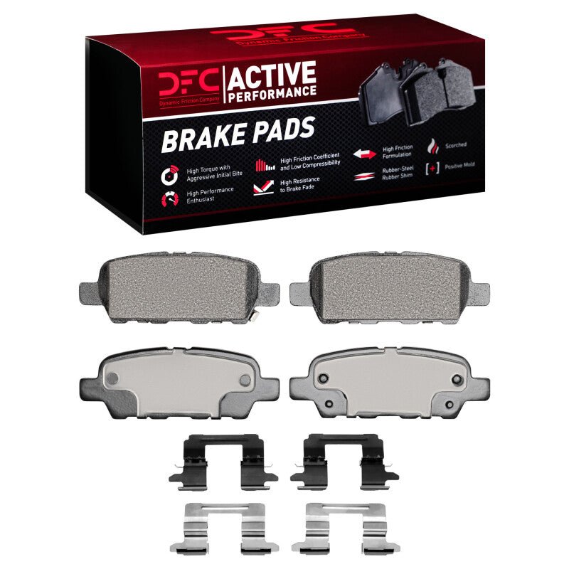 DFC 23 - 26 Nissan Z Rear Active Performance Pads and Hardware Kit - BLOX Racing