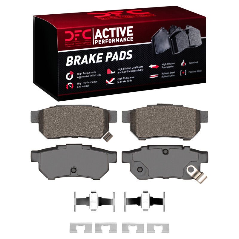 DFC 88 - 01 Acura Integra Rear Active Performance Pads and Hardware Kit - BLOX Racing