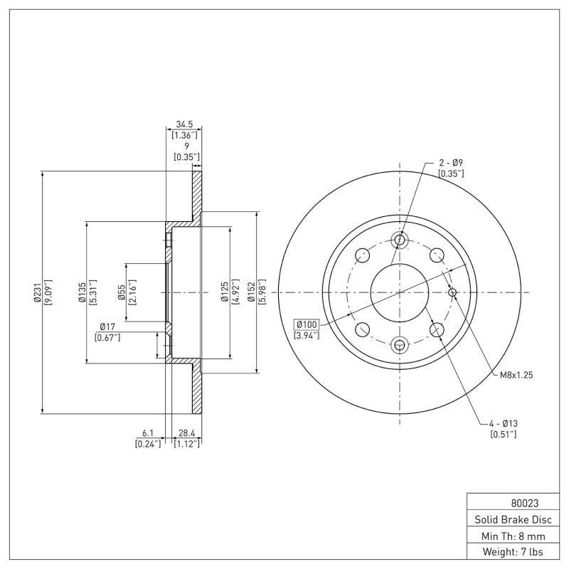 DFC 90 - 93 Mazda Miata Rear Brake Rotor - BLOX Racing