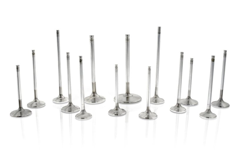 Ferrea Nissan RB26 35.6mm 5.98mm 102.33mm 20 Deg S-Flo Rad Grv +1mm Comp Plus Intake Valve-Set of 12 - BLOX Racing