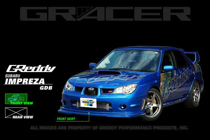 GReddy 06 - 07 WRX & STi Front Lip Spoiler FRP - BLOX Racing