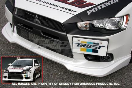 GReddy 08+ Mitsubishi Evolution X Urethane Front Lip Spoiler - BLOX Racing