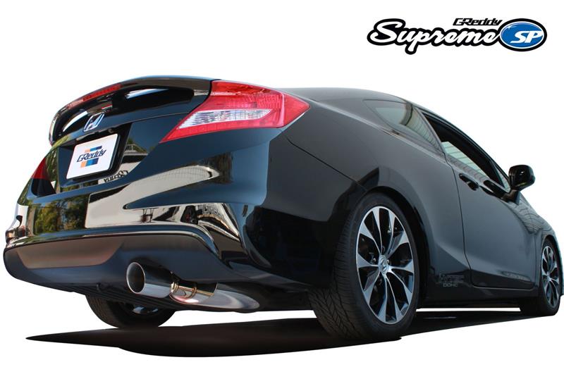 GReddy 12-15 Honda Civic Si Coupe 76mm Supreme SP Cat-Back Exhaust - BLOX Racing