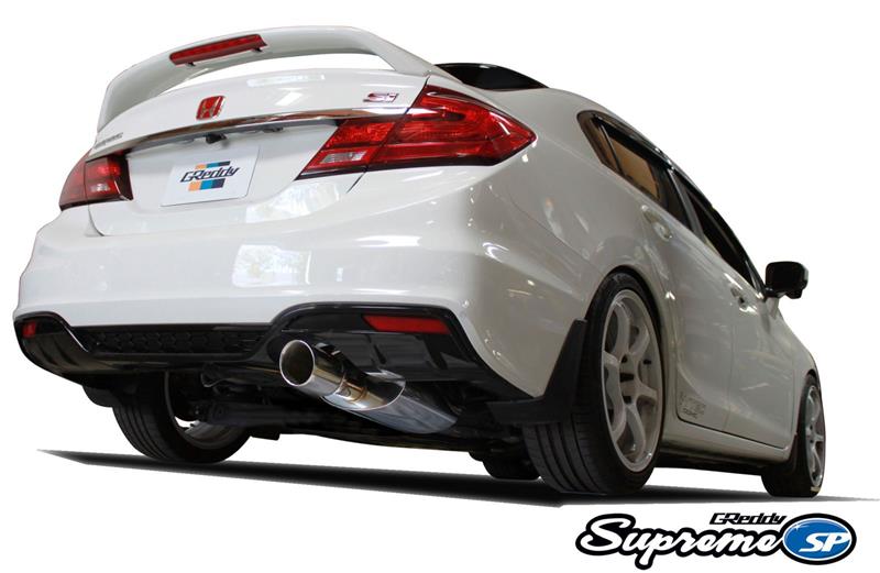GReddy 12-15 Honda Civic Si Coupe 76mm Supreme SP Cat-Back Exhaust - BLOX Racing