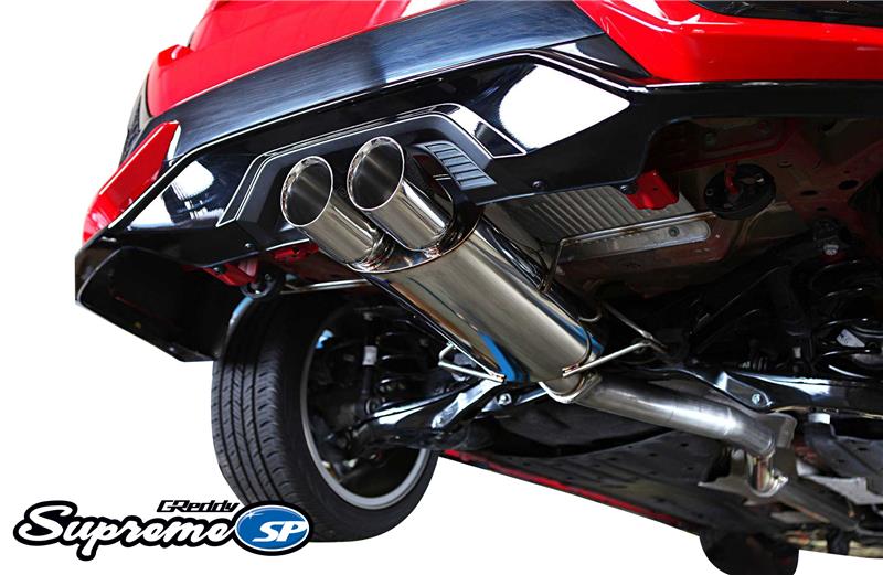 GReddy 2017+ Honda Civic Sport Hatchback 76mm Supreme SP Cat-Back Exhaust - BLOX Racing
