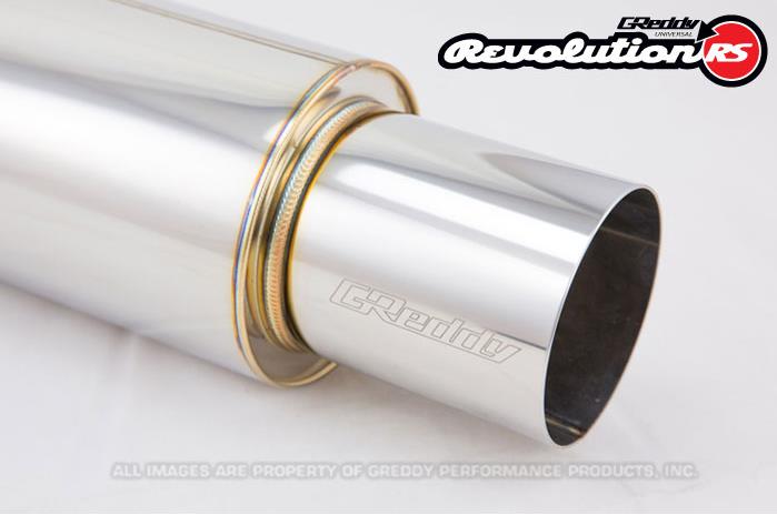 GReddy 2.5in Universal Revolution Muffler - BLOX Racing