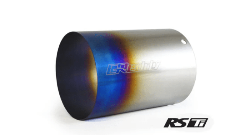 GReddy Burnt Titanium Tip 115mm Diameter 170mm Length (for Revolution RS / RS-TI / RS-Race) - BLOX Racing