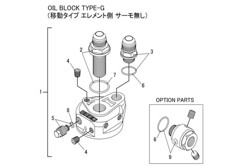 GReddy Type G Oil Block Assembly .75x16 AN10 - BLOX Racing