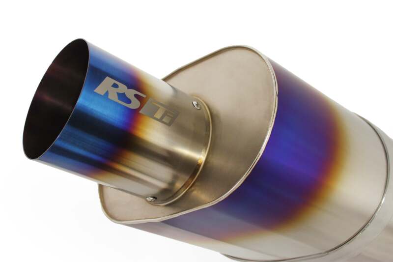 GReddy Universal 3.0in RS-Ti Oval Titanium Muffler - BLOX Racing