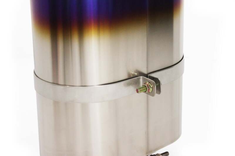 GReddy Universal 3.0in RS-Ti Oval Titanium Muffler - BLOX Racing