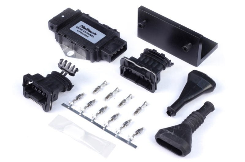 Haltech Quad Channel OEM Igniter (DUMB) w/Plugs/Pins/Mounting Bracket/Paste - BLOX Racing