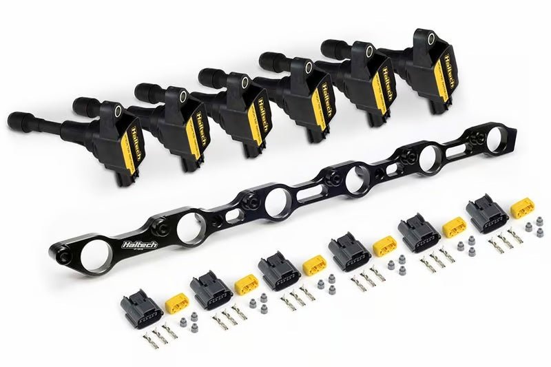 Haltech Toyota 1JZ/2JZ (Incl. VVTi) R35 Coil Conversion Kit w/Bracket & Connectors - BLOX Racing