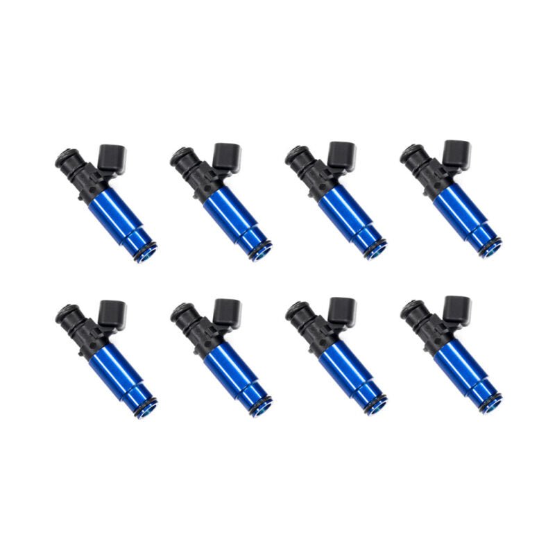 Injector Dynamics 1050cc High Impedance Injector - 60mm Length - 14mm Blue Bottom - Set of 8 - BLOX Racing