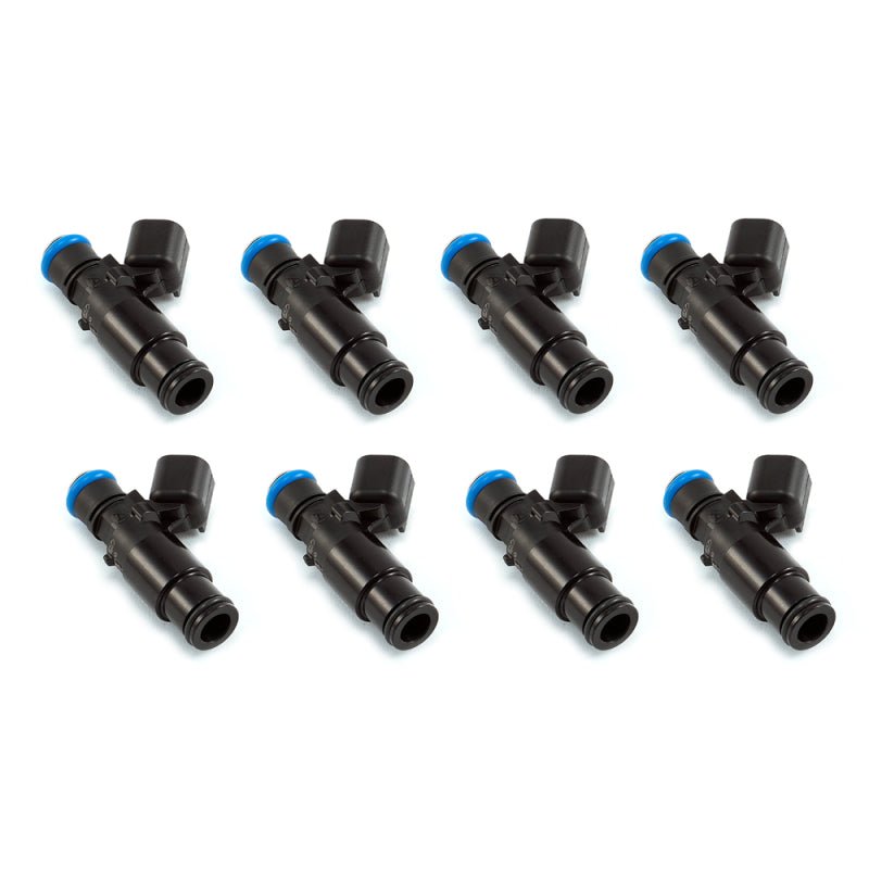Injector Dynamics 1340cc Injector - 48mm Length - 14mm Top - 14mm Black Bottom Adaptor (Set of 8) - BLOX Racing