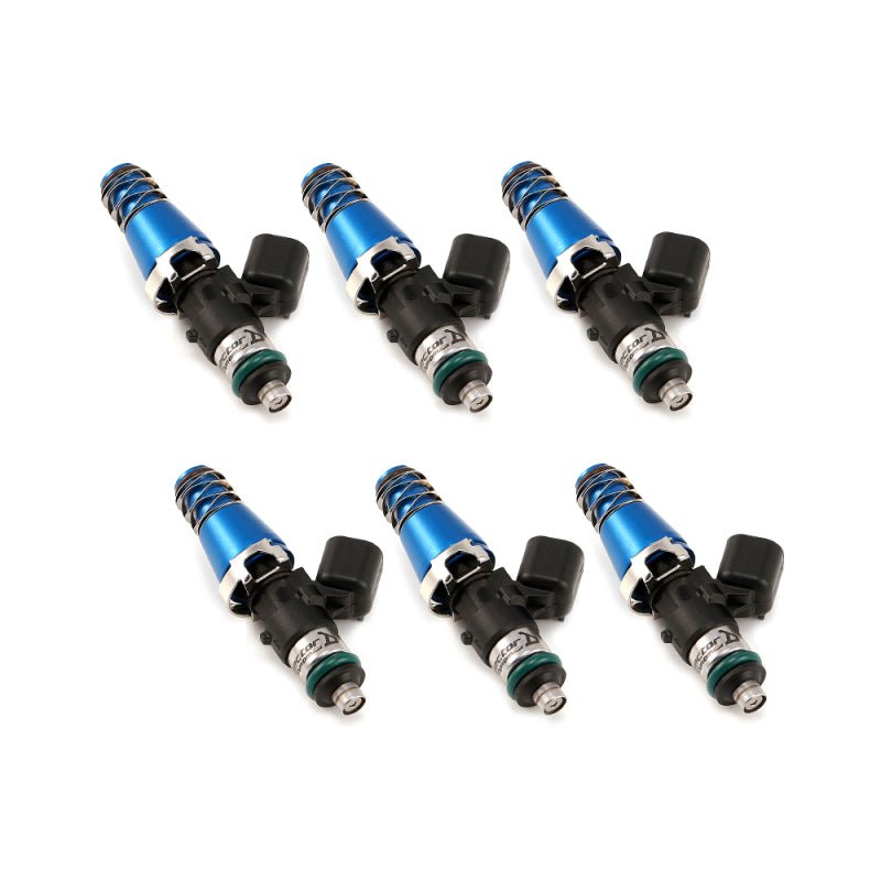 Injector Dynamics 1340cc Injectors - 60mm Length - 11mm Blue Top - 14mm Lower O - Ring (Set of 6) - BLOX Racing