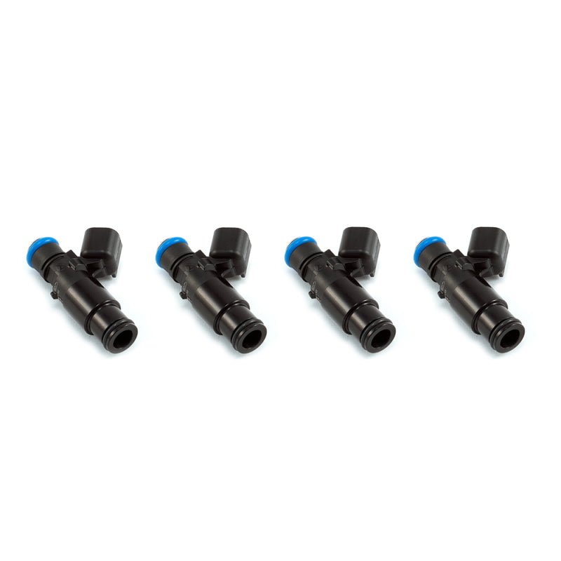 Injector Dynamics 1750-XDS - USCAR Connector / 48mm Length / 14mm (Black) BOTTOM Adaptor - Set of 4 - BLOX Racing