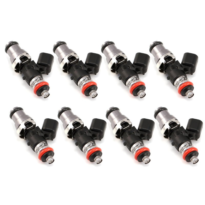 Injector Dynamics ID1050X Injectors 14mm (Grey) Adaptor Top (Set of 8) Orange Lower O - Ring - BLOX Racing