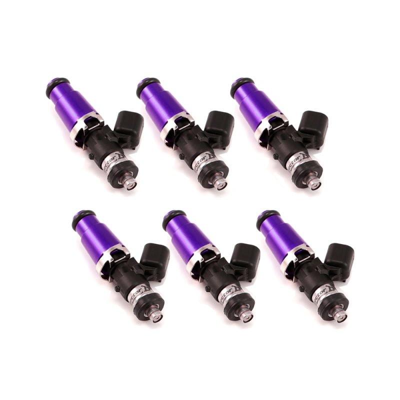 Injector Dynamics ID1050X Injectors 14mm (Purple) Adaptor Tops Denso Lower (Set of 6) - BLOX Racing