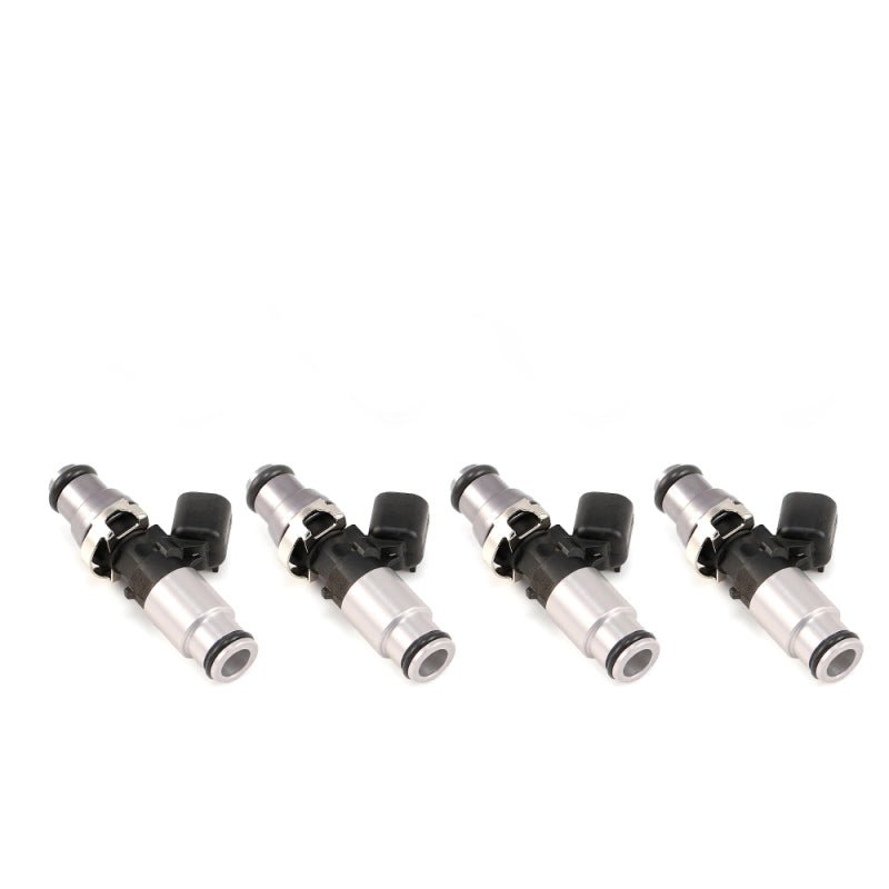Injector Dynamics ID1300X Injectors - 14mm Top Adapter (Grey) - 14mm (Silver) Lower O - Ring - Set Of 4 - BLOX Racing