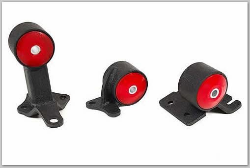 Innovative 88 - 91 Civic B - Series Black Steel Mounts 75A Bushings (Cable) - BLOX Racing