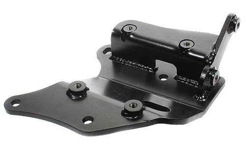 Innovative 88 - 91 Civic /CRX B - Series Black Steel Conversion AC Bracket (D - Series Sanden Compressor) - BLOX Racing
