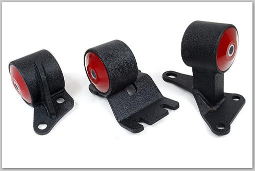 Innovative 90 - 93 Integra B - Series Black Steel Mounts 75A Bushings - BLOX Racing