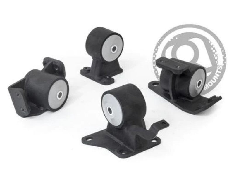 Innovative 90 - 99 Toyota MR2 5S/3S Black Steel Mounts 75A Bushings - BLOX Racing