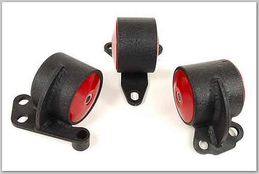 Innovative 92 - 95 Civic B/D Series Black Steel Mounts 60A Bushings (2 Bolt) - BLOX Racing