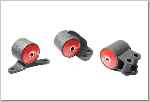 Innovative 92 - 95 Civic B/D Series Black Steel Mounts 75A Bushings (3 Bolt) - BLOX Racing