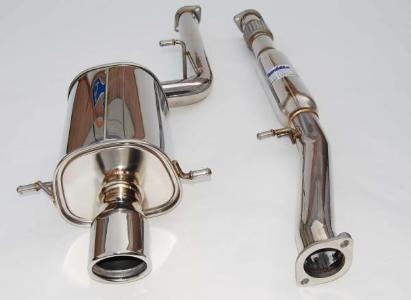 Invidia 02-07 WRX/STi 76mm Q300 Stainless Steel Cat-back Exhaust - BLOX Racing