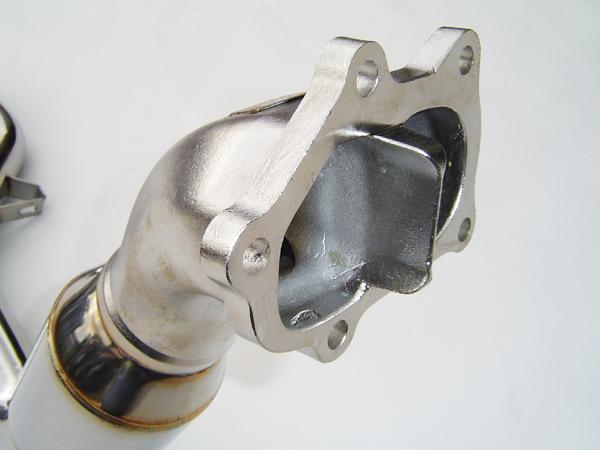 Invidia 02-07 WRX/STi Polished Divorced Waste Gate Downpipe with High Flow Cat - BLOX Racing