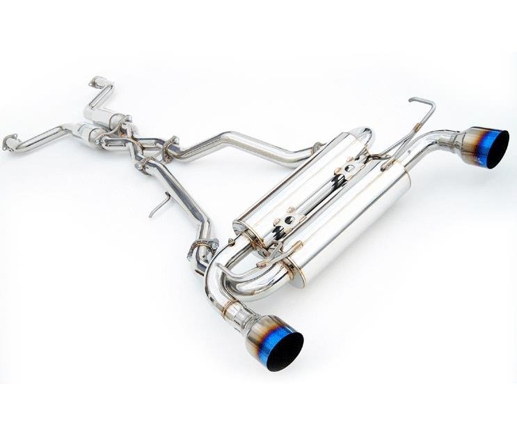 Invidia 02-08 Nissan 350z Gemini Rolled Stainless Steel Tip Cat-back Exhaust - BLOX Racing