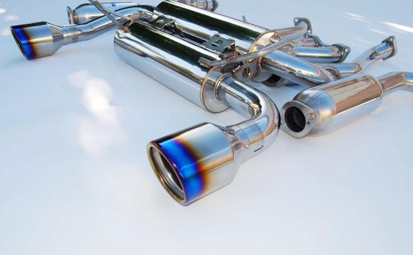 Invidia 02-08 Nissan 350z Gemini Rolled Titanium Tip Cat-back Exhaust - BLOX Racing