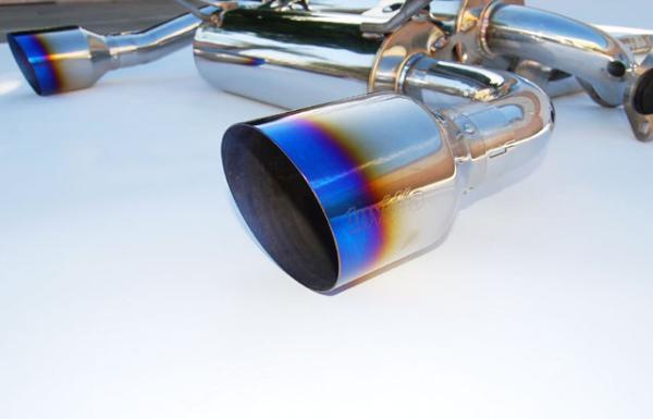 Invidia 02-08 Nissan 350z Gemini Single Layer Titanium Tip Cat-back Exhaust - BLOX Racing