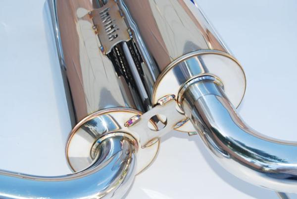 Invidia 07+ Infiniti G37 Coupe Gemini Rolled Titanium Tip Cat-back Exhaust - BLOX Racing