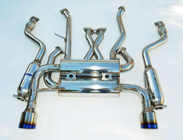Invidia 07+ Infiniti G37 Coupe Gemini Rolled Titanium Tip Cat-back Exhaust - BLOX Racing